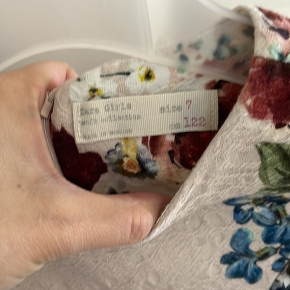 Zara girls jacquard floral dress - Picture 2 of 5